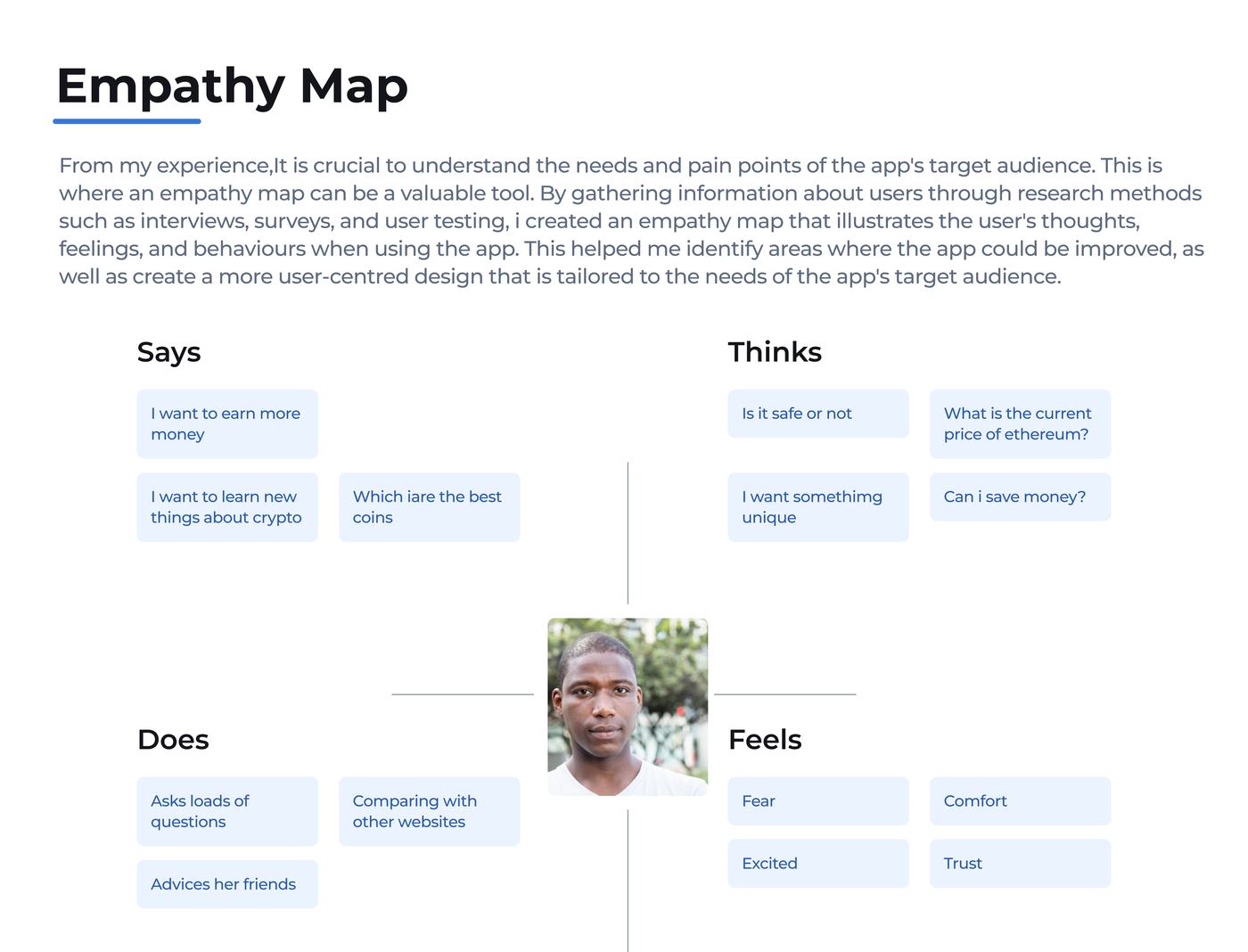 Crippy empathy map