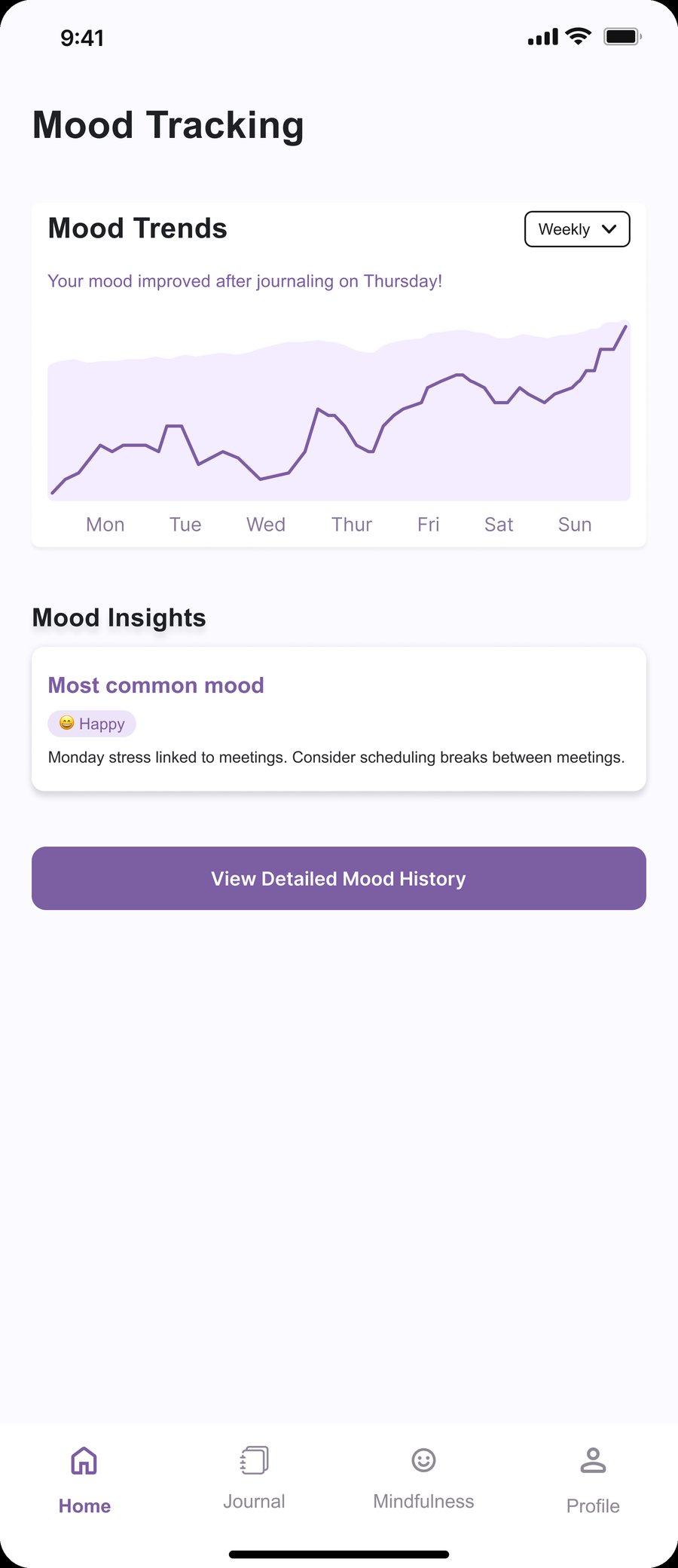 EmoSync mood tracking