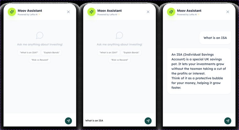 Moov AI assistant conversation